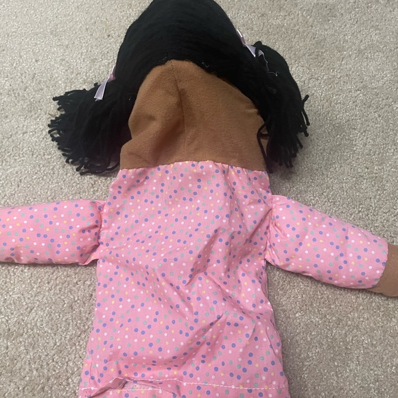 Hand Puppet African American Girl (mouth is cut for playfood to be inserted) - Picture 4 of 4
